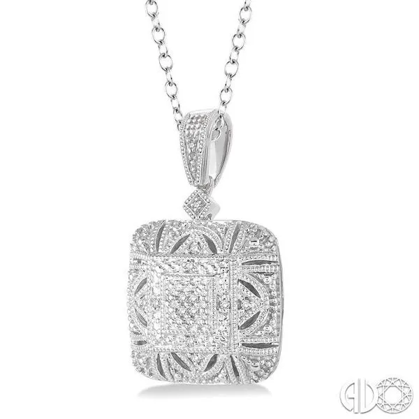 1/20 Ctw Round Cut Diamond Fashion Pendant in Sterling Si...