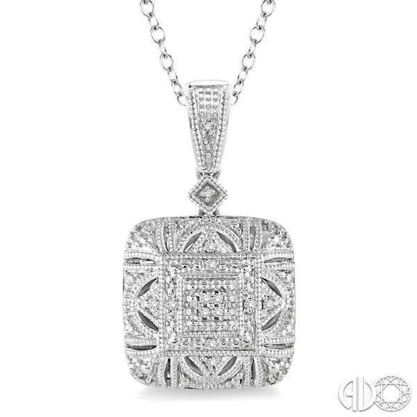 1/20 Ctw Round Cut Diamond Fashion Pendant in Sterling Si...