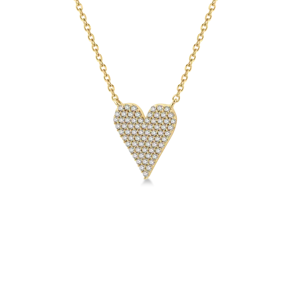 Pave Diamond Heart Necklace similar item image