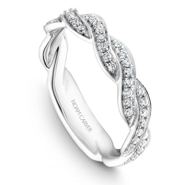 A Noam Carver Matching Band in 18K White Gold with 62 Round Diamonds Grogan Jewelers Florence, AL