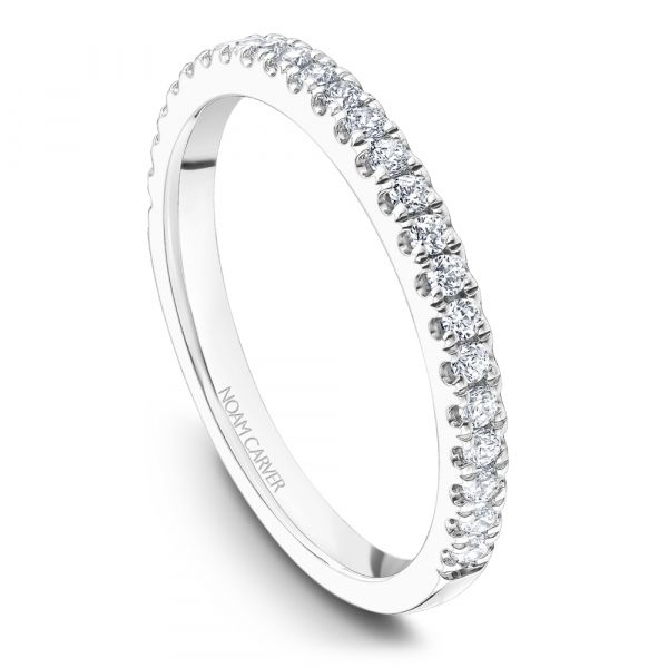 A Noam Carver Matching Band in 14K White Gold with 24 Round Diamonds Grogan Jewelers Florence, AL