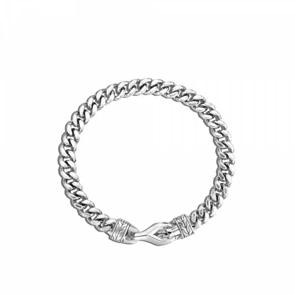 Hook Bali Sterling Silver Classic Chain Bracelet - 7mm – Ryan