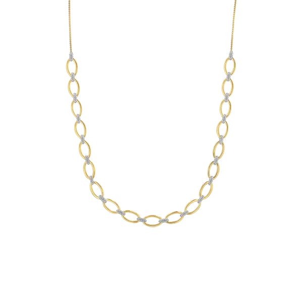 Paper Clip Open Link Necklace