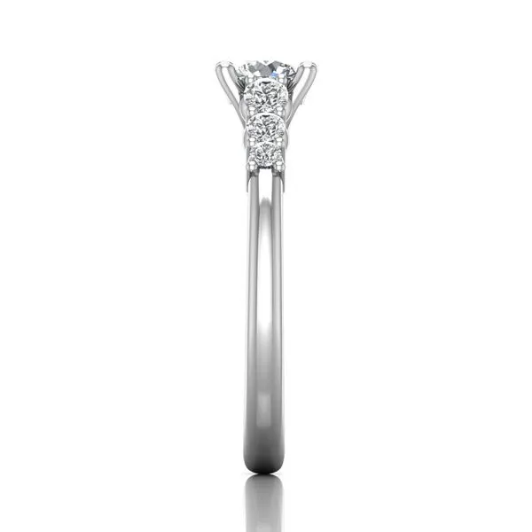 14K White Gold Engagement Ring