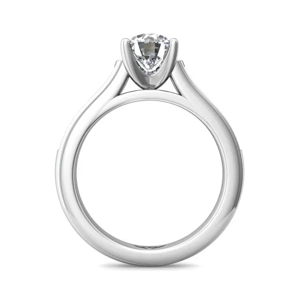14K White Gold Engagement Ring