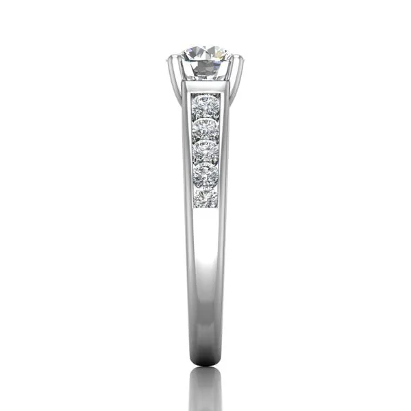 14K White Gold Engagement Ring