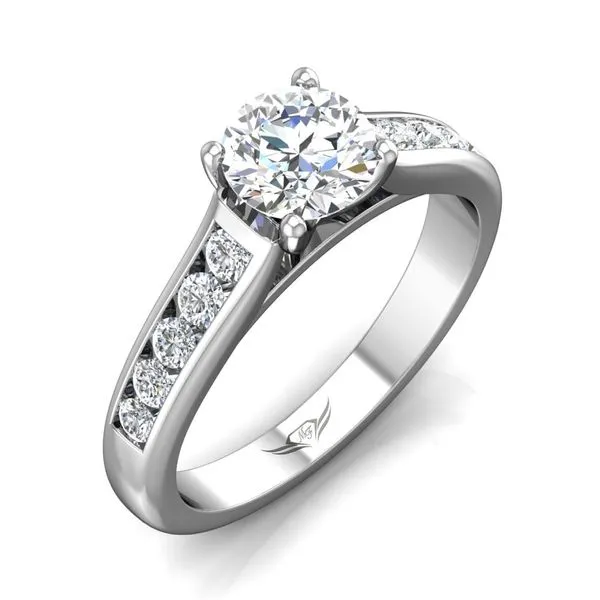 14K White Gold Engagement Ring