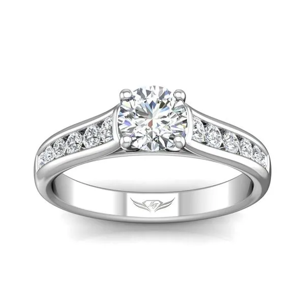 14K White Gold Engagement Ring