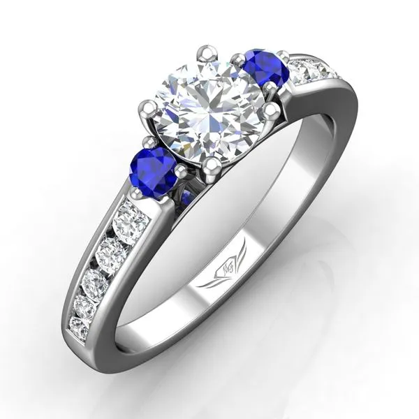 14K White Gold Engagement Ring