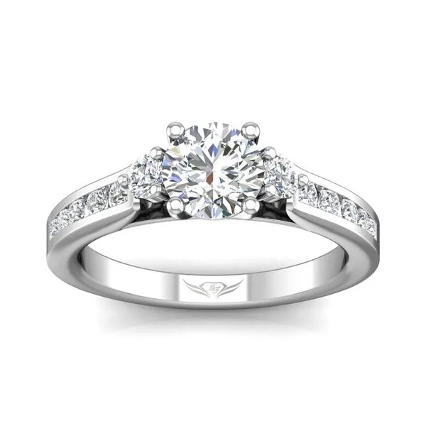 14K White Gold Engagement Ring