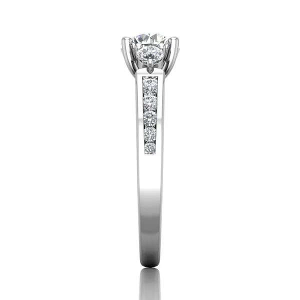 14K White Gold Engagement Ring