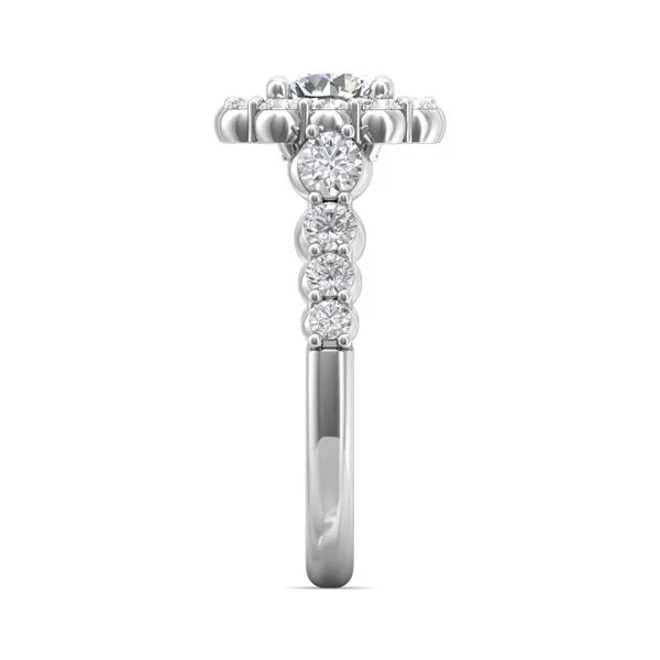 14K White Gold Engagement Ring