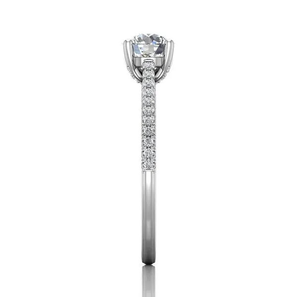 14K White Gold Engagement Ring