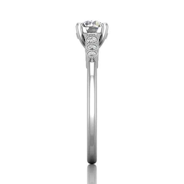 14K White Gold Engagement Ring