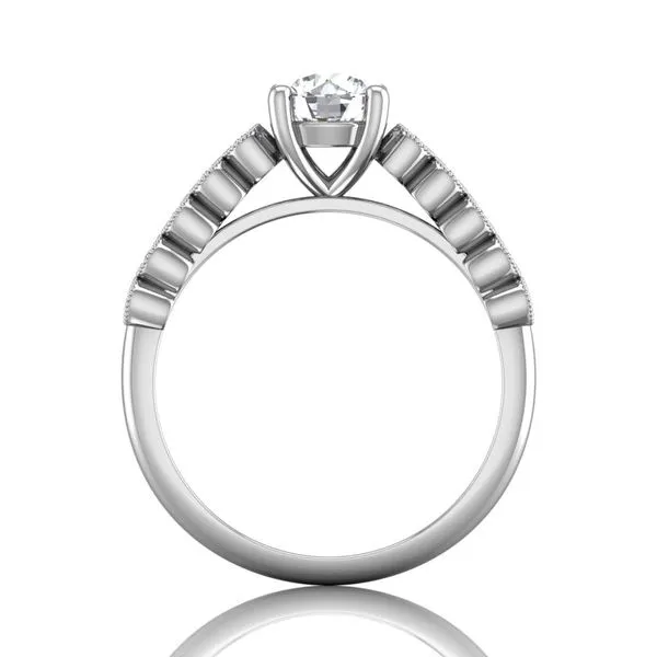14K White Gold Engagement Ring