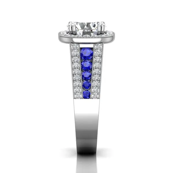 14K White Gold Engagement Ring