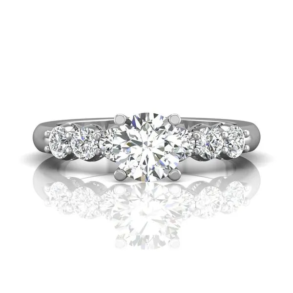 14K White Gold Engagement Ring
