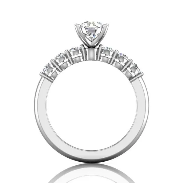 14K White Gold Engagement Ring