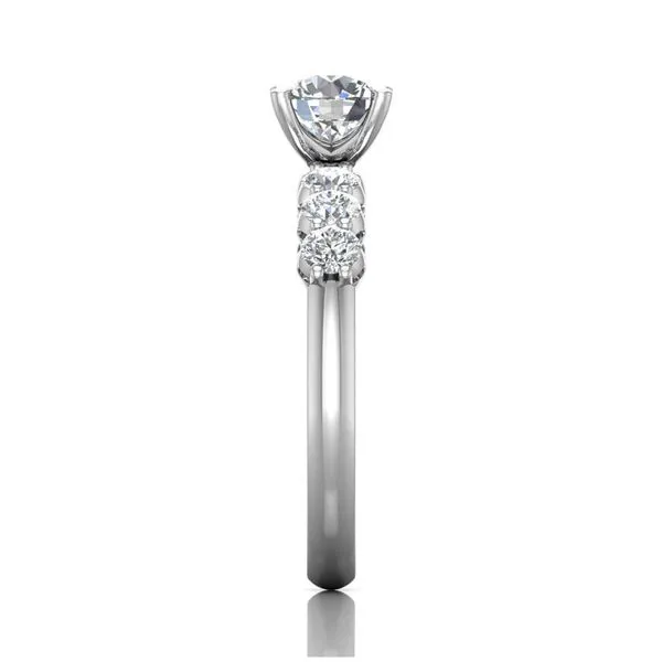 14K White Gold Engagement Ring