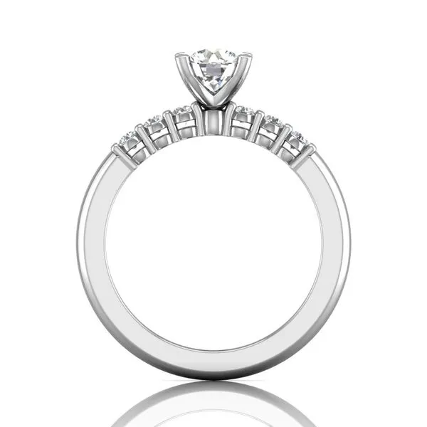14K White Gold Engagement Ring
