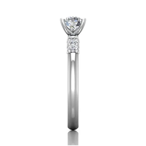 14K White Gold Engagement Ring
