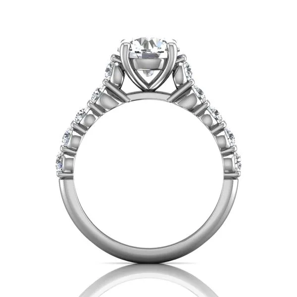 14K White Gold Engagement Ring