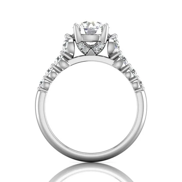 14K White Gold Engagement Ring