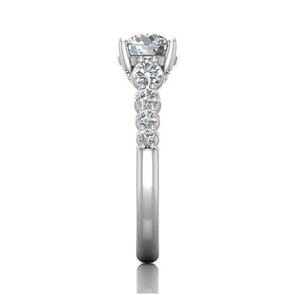 14K White Gold Engagement Ring
