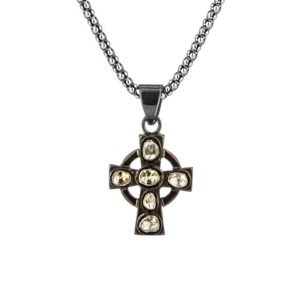Raw Diamond Celtic Cross Pendant Grogan Jewelers Florence, AL