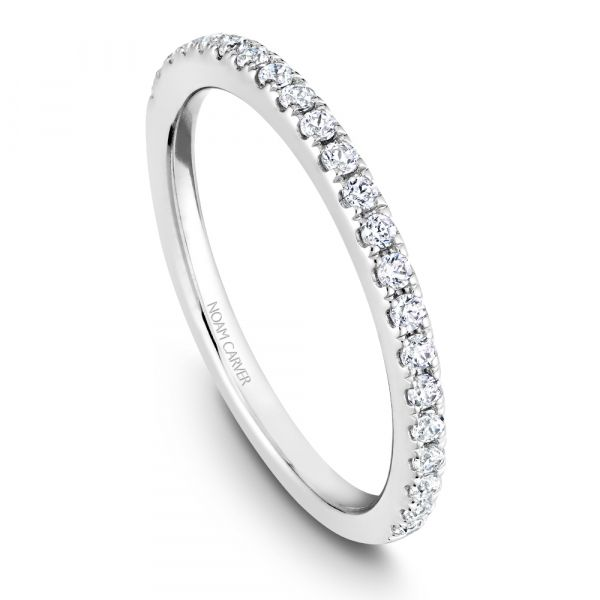 A Noam Carver Engagement Ring in Platinum 950 with 22 Round Diamonds Image 5 Grogan Jewelers Florence, AL