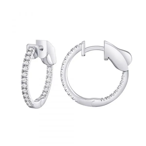 Diamond Hoop Earrings similar item image