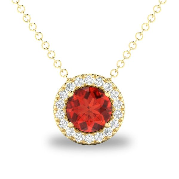 Garnet & Diamond Necklace Grogan Jewelers Florence, AL
