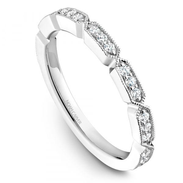 A Noam Carver Stackable in 18K White Gold with 21 Round Diamonds Grogan Jewelers Florence, AL