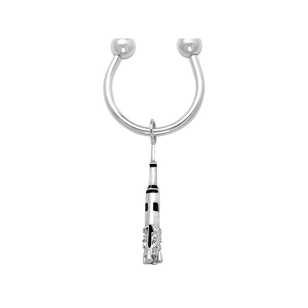 Sterling Silver Saturn V Rocket Key Ring SOLK610SS Florence | Grogan ...