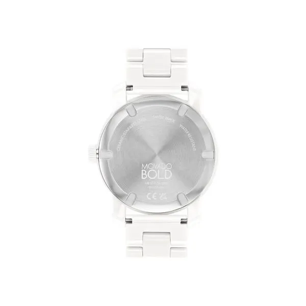 Movado bold hotsell white ceramic