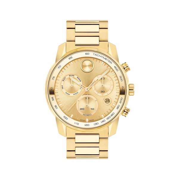 Chronograph Movado Bold Gold Mens Movado BOLD Verso Men's Gold