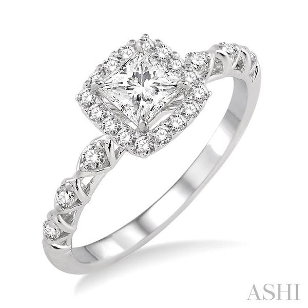1/5 Ctw Diamond Semi-Mount Engagement Ring in 14K White Gold Hart's Jewelers Grants Pass, OR