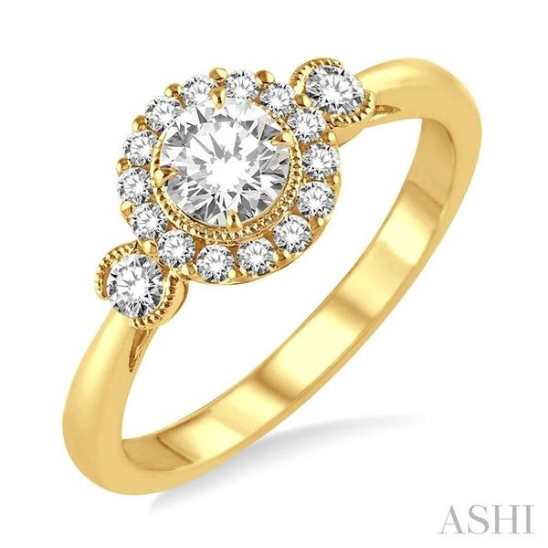 1/4 Ctw Diamond Semi-mount Engagement Ring in 14K Yellow Gold Hart's Jewelers Grants Pass, OR