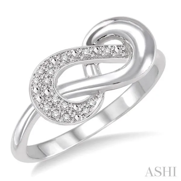Sterling Silver Diamond 1/20 CTW Infinity Ring Sterling Silver Diamond 1/20 CTW Infinity Ring
