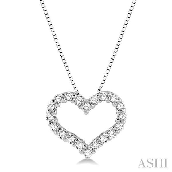 Heart Locket with Diamond  HART Custom Charm Jewelry