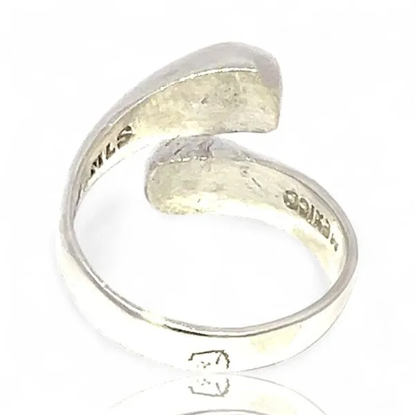 Sterling Silver Modern Styled Polished Bypass Ring Size 9