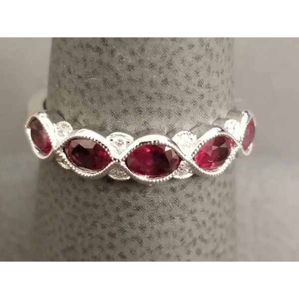 14kw Ruby and Diamond Band