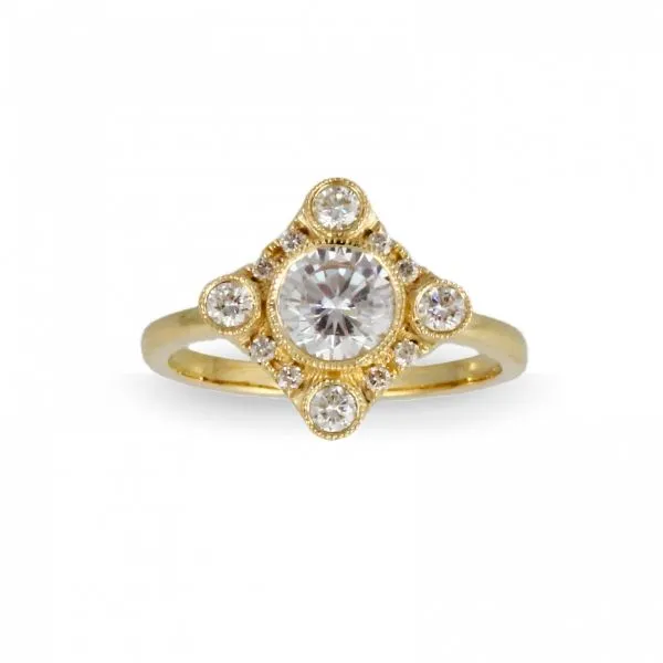 18K Yellow Gold Diamond Ring