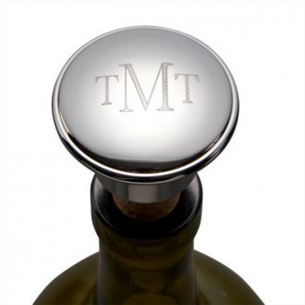 Silver-plated Engravable Wine Stopper