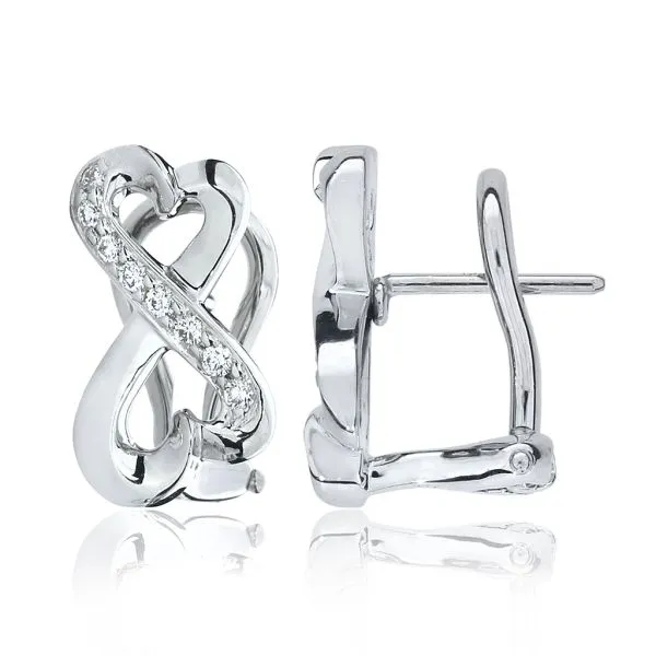 Tiffany white gold diamond earrings Clearance