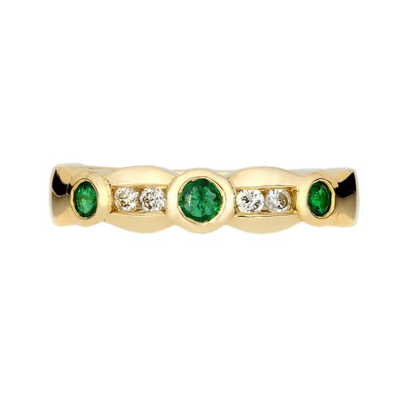 14K Emerald & Diamond Ring Image 3 Purple Creek Holly Springs, NC