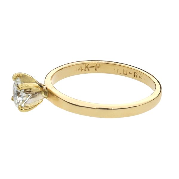 14K Yellow Gold .46ct VVS/G Natural Diamond Engagement Ring Image 4 Purple Creek Holly Springs, NC