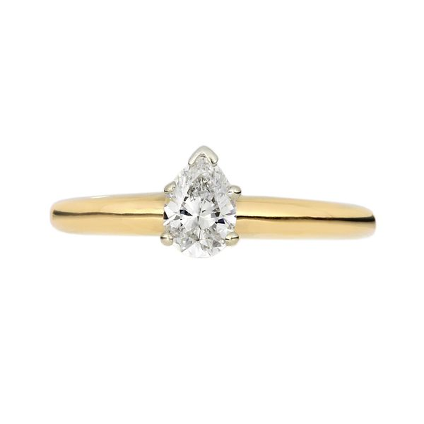 14K Yellow Gold .54ct Pear VS/F Diamond Engagement Ring Image 3 Purple Creek Holly Springs, NC