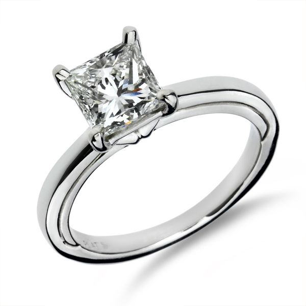 Purple Creek Custom Platinum 1.32ct Princess Diamond Engagement Ring Purple Creek Holly Springs, NC