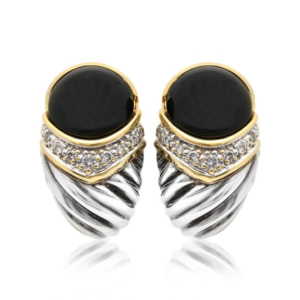 DY Elements® Ring in 18K Yellow Gold with Black Onyx and Diamonds